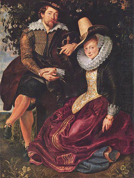 Peter Paul Rubens Rubens and Isabella Brant in the Honeysuckle Bower china oil painting image
